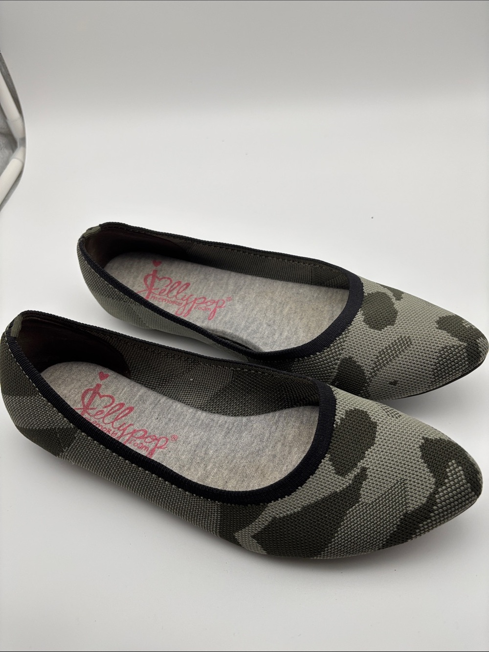 Jellypop black/ grey Camo Knit Ballet Flats